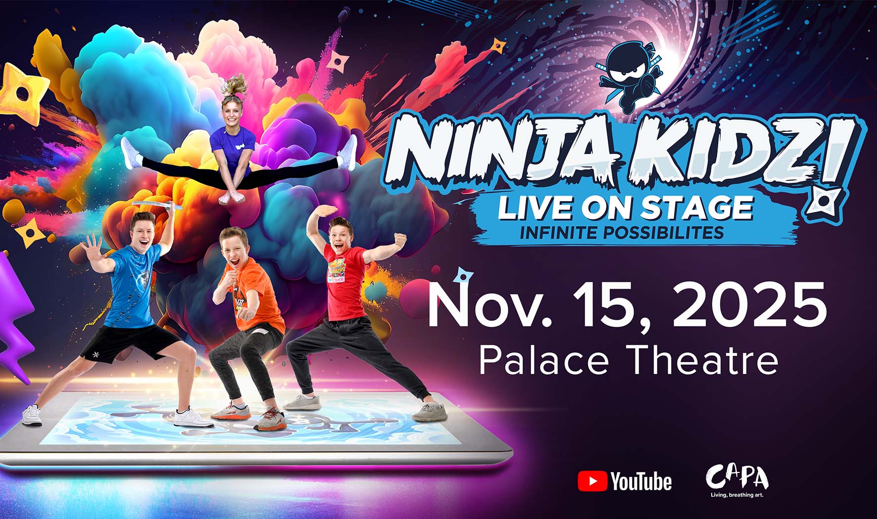 Ninja Kidz Live Infinite Possibilities Columbus Association for the